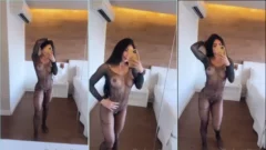 Ana Barreto luce pieza transparente mostrando su intimidad