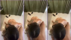 Galeguinha teniendo sexo oral de rodillas