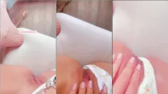 Jessica Pacheco famosa de OnlyFans, grabando su privacy con sexy y provocativa braguita