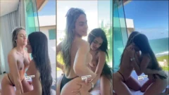 Nanda Cassuriaga divirtiéndose con su amiga morena en OnlyFans