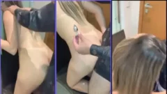 Steffany Britto, famosa del onlyfans, luciendo en vídeo privado luciendo su enorme culo mientras practica buen sexo a cuatro patas