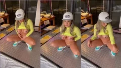 Taluane luciendo sin ropa bailando sensualmente mostrando el coño