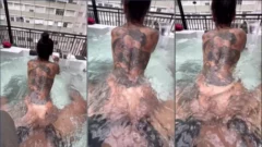 Thainá Crispim fue captada en momento íntimo con un chico en el jacuzzi