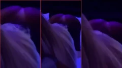 Viví Fernandes haciéndole un pedido travieso al chico, con el culo al aire y a cuatro patas