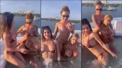 Zorra con Grazi Mourão, Sophie Buttini y un amigo desnudos