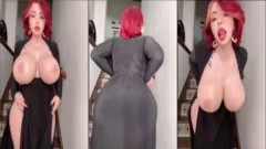 Juliette Michele, una preciosa madurita, se quita el vestido para lucir sus grandes pechos