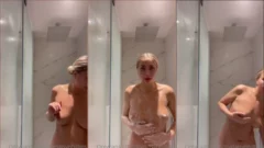 La famosa Lillian Phillips en un sensual momento en la ducha