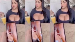 Nayara Ledu grabó vídeo dándole sexo oral a un chico en la cafetería con ganas de tener sexo
