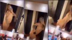 Cintia Cossio, de atractiva apariencia, graba un video sin ropa