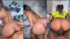 Evelim Cunha se divierte cabalgando en el regazo de su novio y recibiendo muchas palmaditas en el trasero