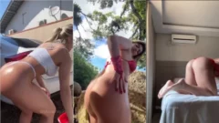 Micha Vargas, bombón muy atrevida, luciendo todo su poder en tanga y luciendo su trasero