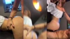 Cintia Brazil, famosa de onlyfans, siendo penetrada en el coño con su culo respingón