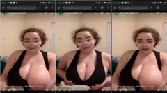 Crystal, famosa en OnlyFans, mostrando sus grandes pechos de forma sensual