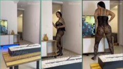 Erika Gómez prepara una gran sorpresa para su pareja y él se muestra entusiasmado y contento