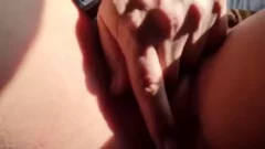 Martina Smith se emocionó mucho y se tocó dentro del autobús lleno de gente