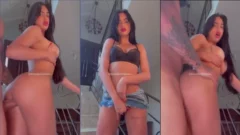 Brenda Trindade manteniendo relaciones íntimas con un hombre muy bien pauzudo en las escaleras