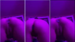 Lua Uchiha, juguetona, se desplaza a cuatro patas llevando un tapón anal insercido