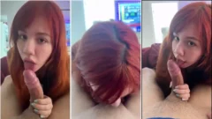 Mamada de Kine-chan/Digital Influencer chupó la polla eyaculada