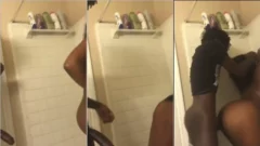 Negro corpiño se mete hasta el fondo el coño de una joven culona