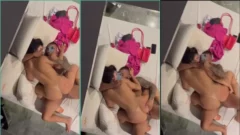 Gabriela Sanches cabalgando con intensidad la polla del chico