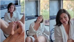 Kerolay Chaves cumpliendo los deseos de sus fans y mostrando sus pies