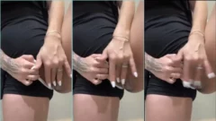 Maria Eugênia cuida bien su rana arborícola afeitada