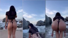 Rissa mostrando su increíble culo en ajustado bikini