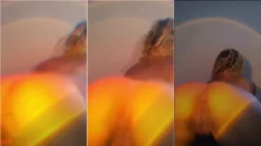 Ajamillyflor balanceándose mucho y mostrando todo en cumlouden