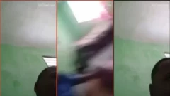 Dominicano de baja estatura teniendo relaciones íntimas con la ejecutiva bancaria