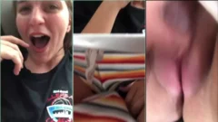 Joven novia mojada dentro del coche con deseos de tener relaciones sexuales en un vídeo de samba porno