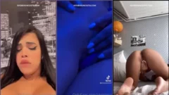 Vivi se divirtió desnuda y traviesa mientras se golpeaba el coño cachondo