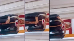 Madre súper sexy enviando un video aficionado a la amiga de su hijo