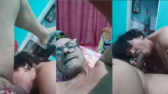 Mi esposa dándome una mamada increíble