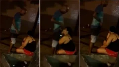 Vídeo de una mujer con sobrepeso dándole una buena follada oral a un negro en un lugar público