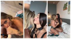 Caryn Beaumont, video de OnlyFans filtrado donde aparece desnuda y usando un consolador en un ambiente lesbiano