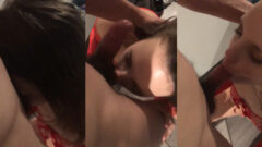 Hermana de la esposa follando con el marido de su hermana con una expresión traviesa