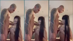 La joven Paloma Akemi haciendo español con la polla entre las tetas