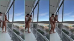 Teniendo sexo en la ventana que da a la calle