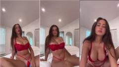 Video filtrado de POV de Cecilia Rose masturbándose a través de sus bragas