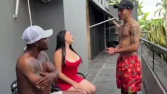 Video casero de un gato de favela a un buen traficante de drogas