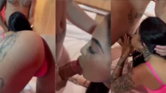 ¡Hubo una fuga en Internet de una morena tatuada haciendo ese servidor en un delicioso pan