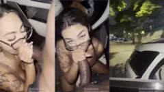Mujeres excitadas que se divierten y se rinden a placeres con chicos bien dotados dentro del auto