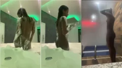 ¡El flaco Jupirinha terminó en Internet, todo cómodo, bañándose sin ropa