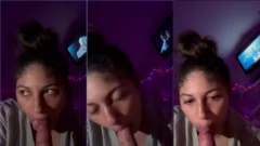 Althea Jones, de Onlyfans, haciendo un buen trabajo con la polla dura del compañero