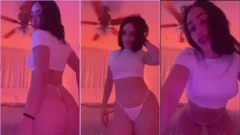 ¡Ameli Olivera bombardeó en Internet cuando aparecen bailando de micro bragas