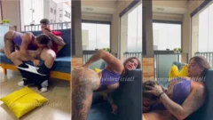 Anny Alves con su culito posada en la cocina, lanzándose al sexo caliente