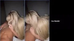 Maria Eduarda de Souza hizo filtrar un vídeo amateur donde aparece tirándose sobre la polla del joven con una mamada que deja a cualquiera babeando