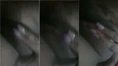 MILF casera disfrutando, frotándose la cara con su mano íntima y pegajosa