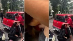 ¡Una mamada en la calle, bien aventurera, bombardeada en Internet haciendo el mayor éxito