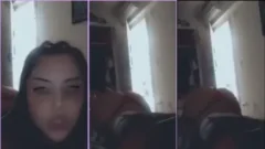 Video de Safadinho Paulista con una niña en bragas en la cama